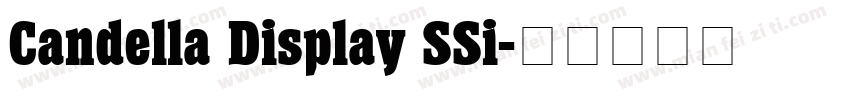 Candella Display SSi字体转换